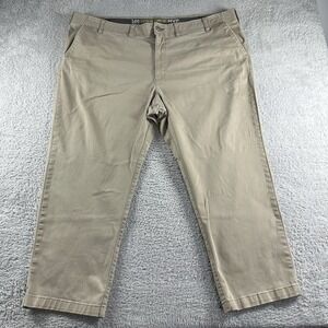 Lee Extreme Comfort Pants Mens 50x29‎ Khaki Stretch Elastic Waist Chino Workwear